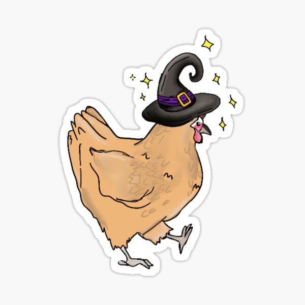 Sticker Gruseliges Huhn Redbubble