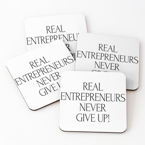 Item preview, Real Entrepreneurs Never Give Up! designed and sold by SerenaBliss.