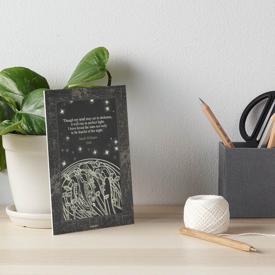 Though My Soul May Set In Darkness Art Board Print