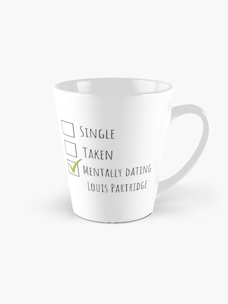 Hizuzen Design Mentally Dating For Louis Partridge Mug 15 Oz, White