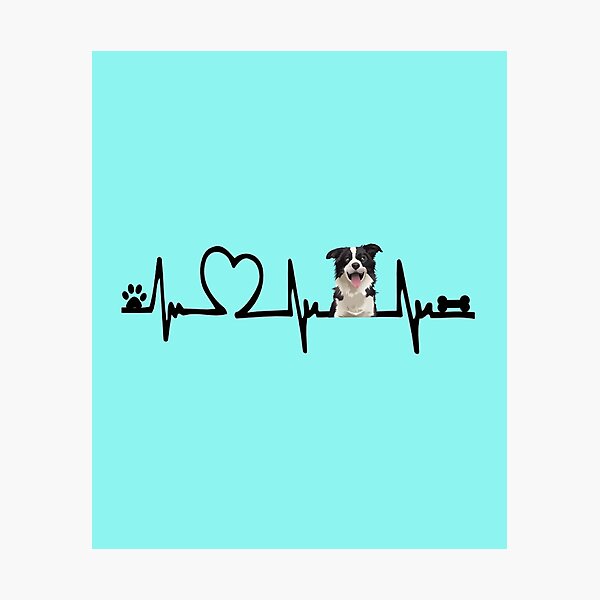 Item preview, Heartbeat Border Collie Border Collie Heartbeat I Love Border Collie Border Collie Lovers Border Collie Friends Funny Cute Cool Gift For Border Collie Lovers   designed and sold by imad68.