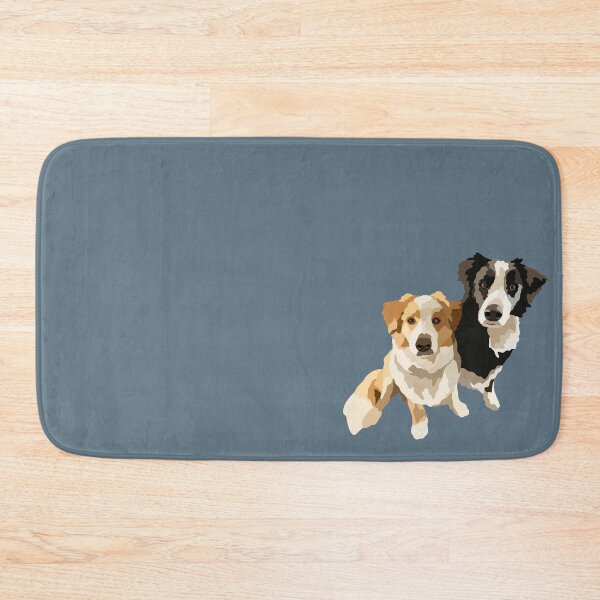 Item preview, Border Collie Duo Dog Portrait Digital Illustration designed and sold by sherylwylie.