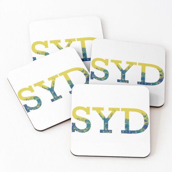 Item preview, SYD Sydney Australia in Classic Blue and Green Sheen painted design designed and sold by Owen Family Homeschool.