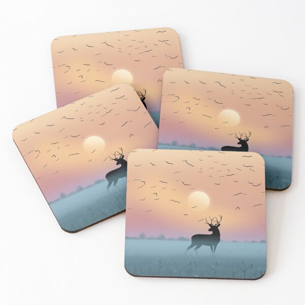 Item preview, Sunset Deer  designed and sold by Skelletnoemi.
