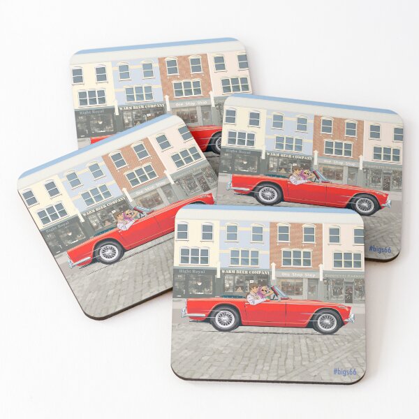 Item preview, RHD Signal Red TR4a with wire wheels  designed and sold by Bigs66.