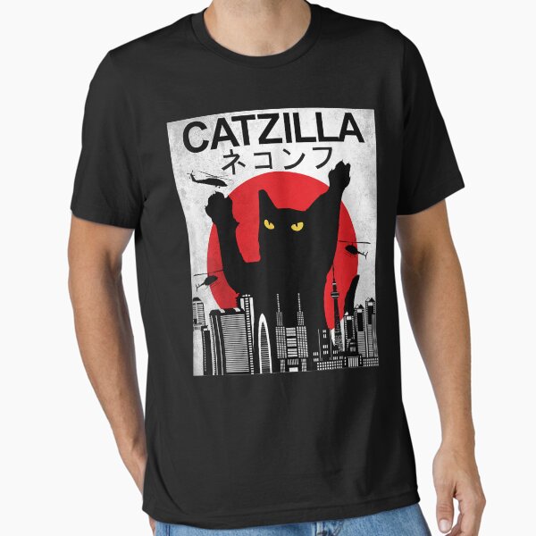 Item preview, Vintage Catzilla Japanese Cat Kitten Retro - In 10 Colors designed and sold by Vivarshop.