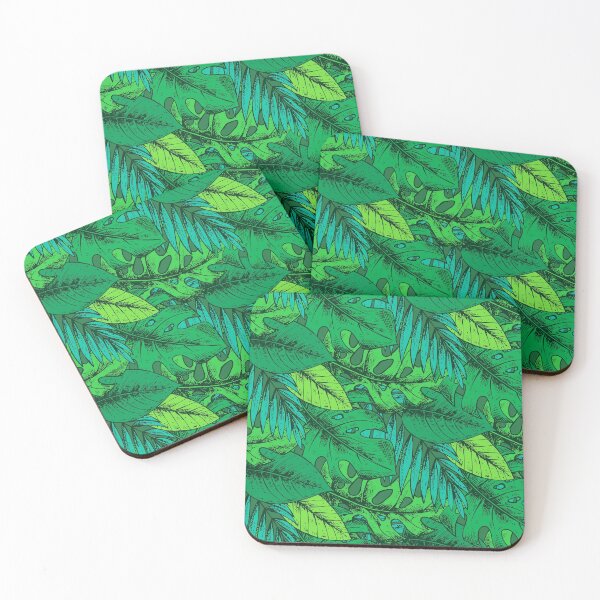 Item preview, Beautiful Tropical Green Leaves designed and sold by Vector Scout Lab.