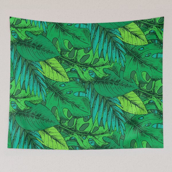 Item preview, Beautiful Tropical Green Leaves designed and sold by Vector Scout Lab.