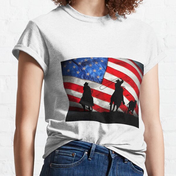 : A Redneck Cowboy USA Flag For Country Music Fans And Cowboys  T-Shirt : Clothing, Shoes & Jewelry