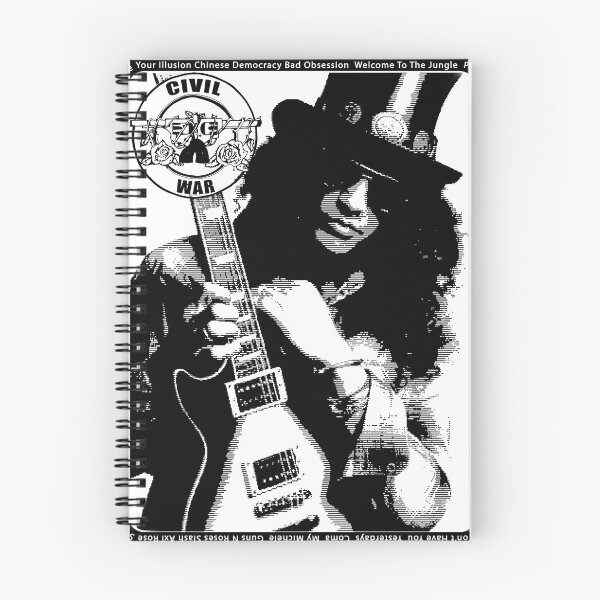 Item preview, Rock Band Legendary Guitar GOD V1 Albums And Songs Black Ink Media Handmade Traditional Artwork V designed and sold by SK22ART-DESIGN.