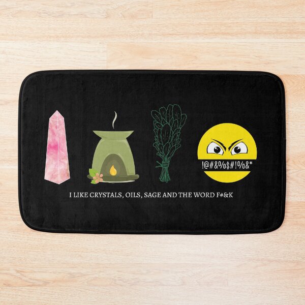 Item preview, I like Crystals, Oils, Sage and The Word F#&k designed and sold by MysticalGangsta.