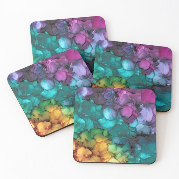 Item preview, Rainbow Alcohol Inks designed and sold by Longeareddesign.