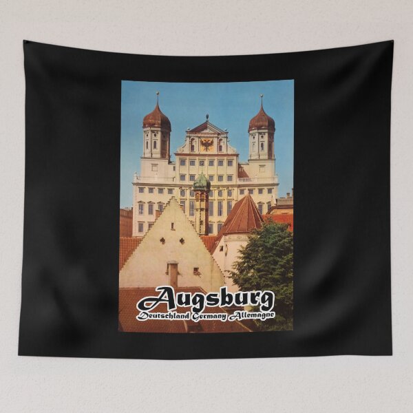 Item preview, Augsburg retro poster designed and sold by CorasPosters.