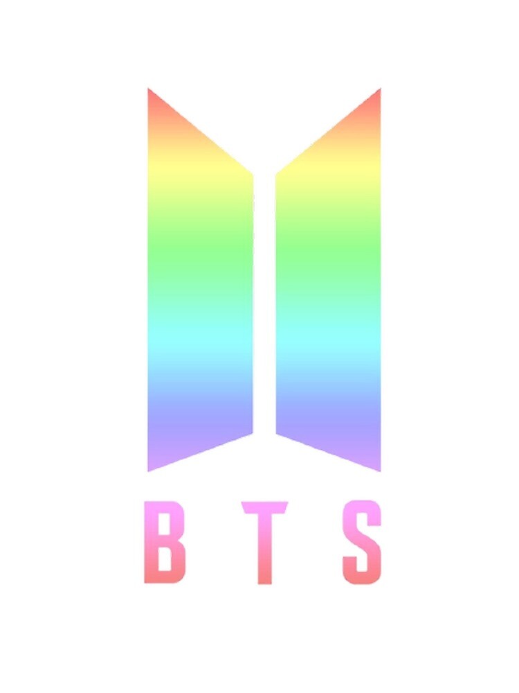BTS Rainbow Pastel Logo