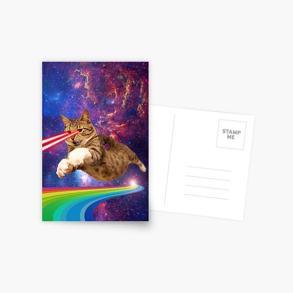 Item preview, Laser cat in space  designed and sold by MickeyRemnant.