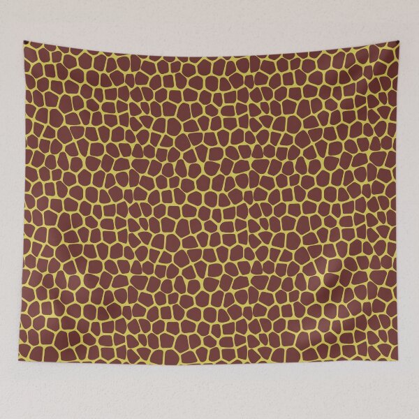 Item preview, Giraffe spots in yellow and brown. designed and sold by SparkleandSmile.