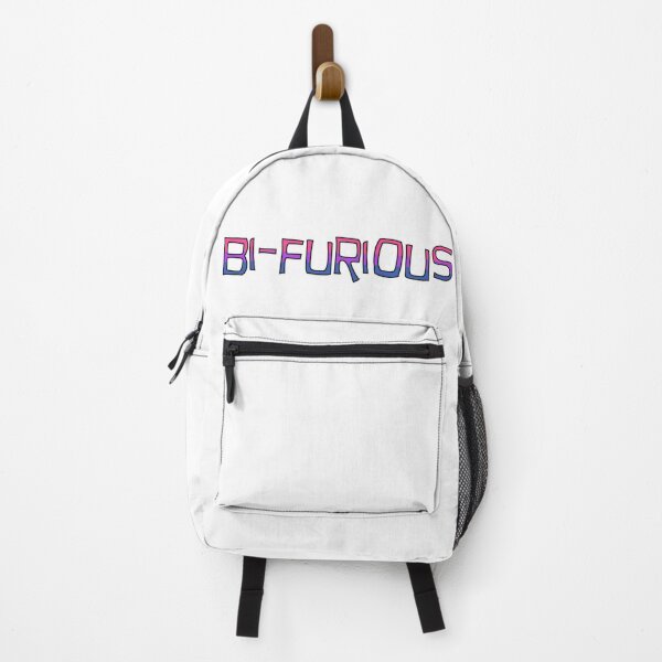 Item preview, Bi-furious LGBTQIA bisexual flag designed and sold by incurablehippie.
