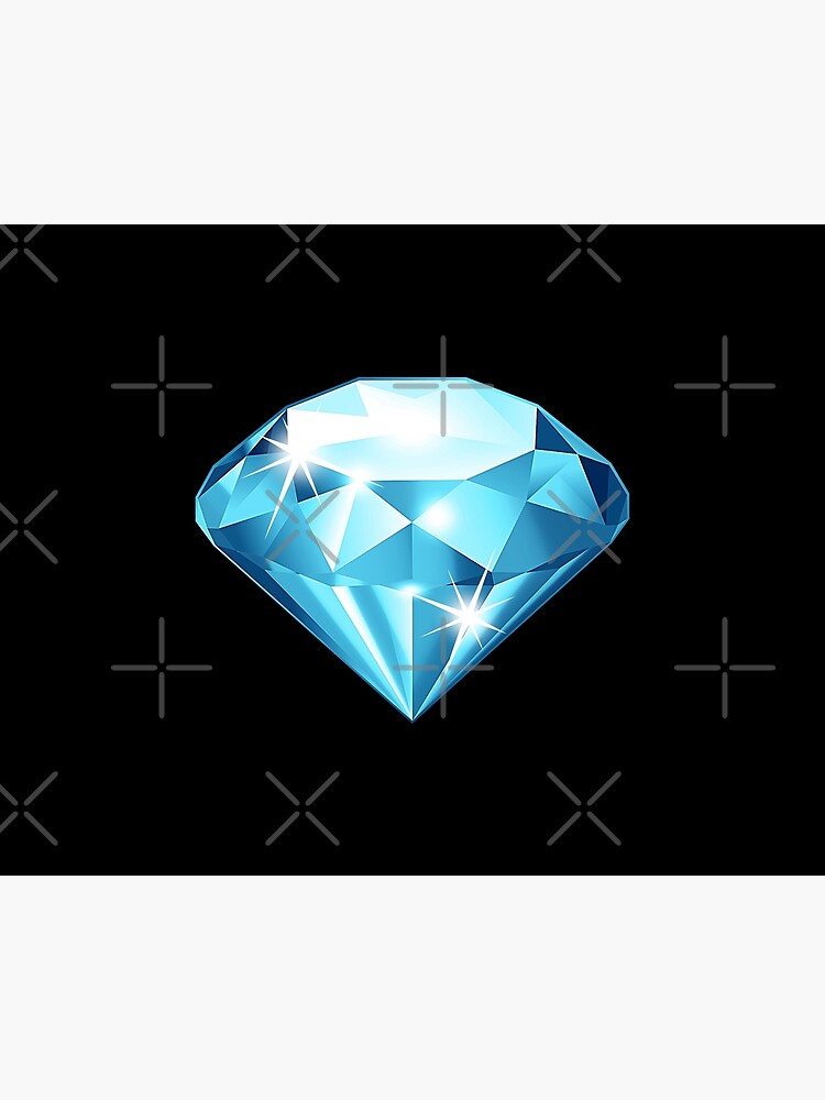 Blue Diamond, sapphire, shiny rhinestone, gem. Dark blue sparkle diamond,  crystal.  Greeting Card for Sale by iclipart