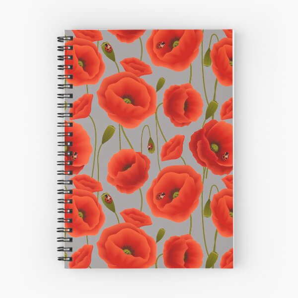 Item preview, poppy floral print flower seamless pattern designed and sold by mashmosh.