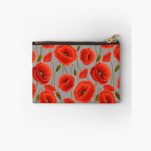 Item preview, poppy floral print flower seamless pattern designed and sold by mashmosh.