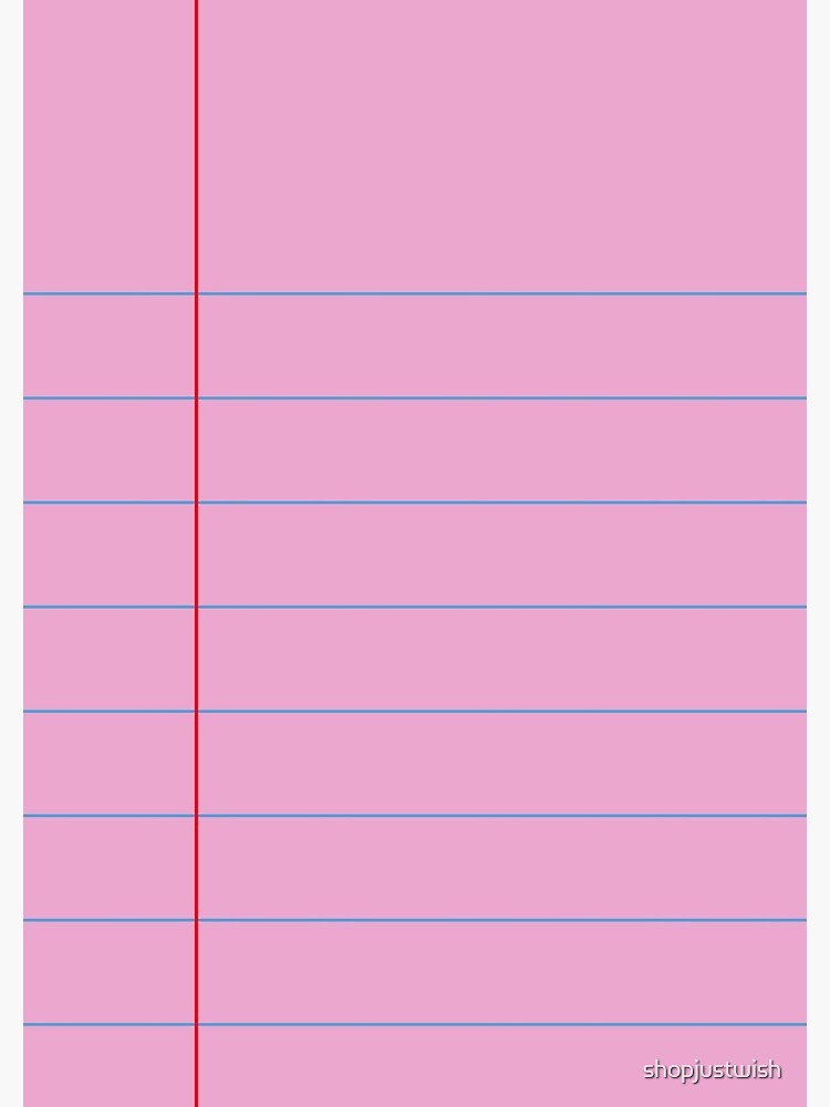 Pink Lined Paper