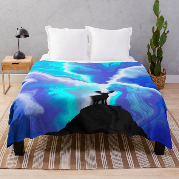 Item preview, Thunder Struck, digital fluid pour, abstract art designed and sold by MayGreenAbgrall.