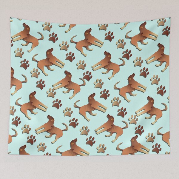 Item preview, Foxhound And Pawprint Pattern designed and sold by KeeganCreations.