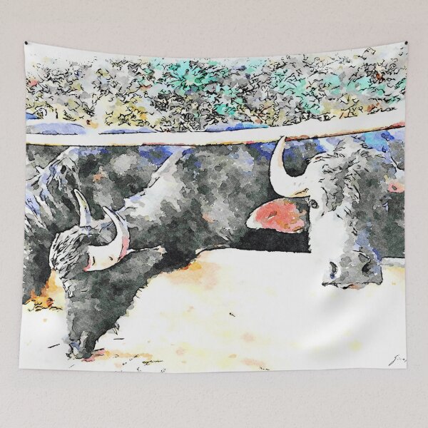 Item preview, Buffaloes in the stall designed and sold by Giuseppe Cocco.