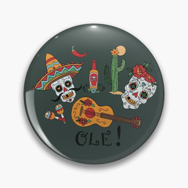 Item preview, Mexican Music Olé - Khaki Green Background designed and sold by Amandeen.