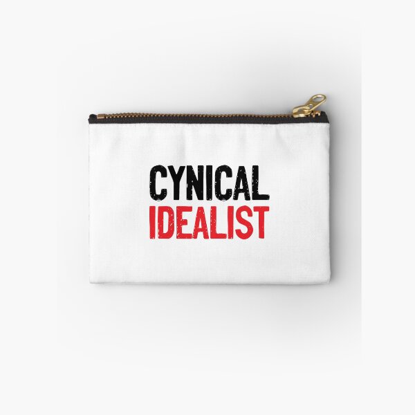 Item preview, Cynical Idealist Black Red Text designed and sold by Sour Soul.