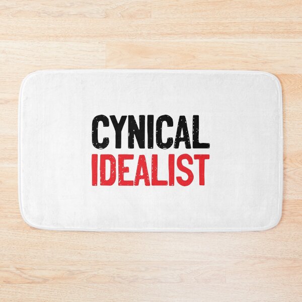 Item preview, Cynical Idealist Black Red Text designed and sold by Sour Soul.
