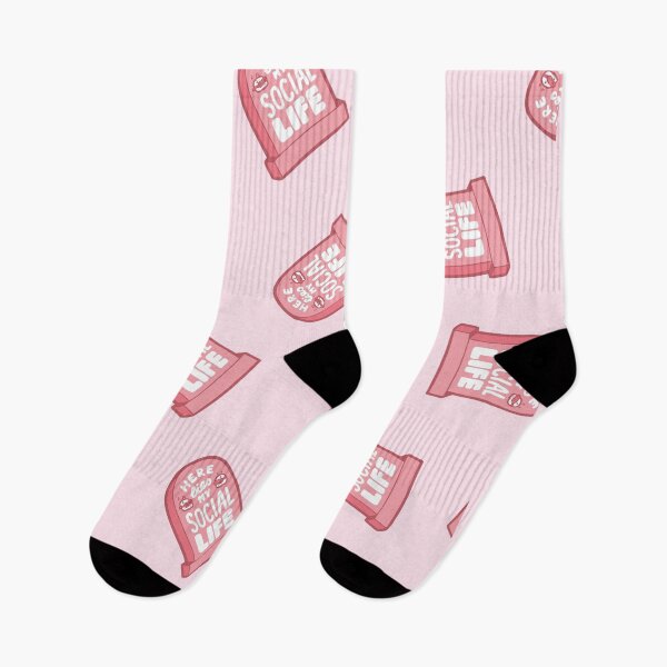 Item preview, Here Lies My Social Life in Pink designed and sold by evannave.