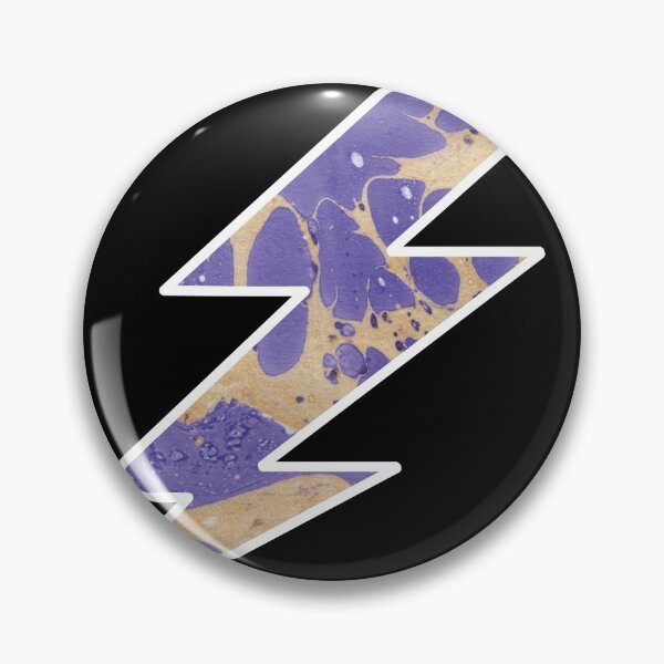 Item preview, Purple and gold lightning bolt  designed and sold by PixelCookieDsgn.