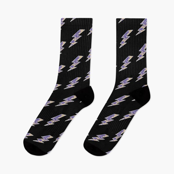 Item preview, Purple and gold lightning bolt  designed and sold by PixelCookieDsgn.