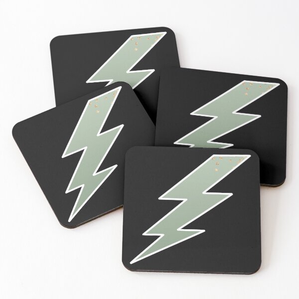 Item preview, Green and gold lightning bolt  designed and sold by PixelCookieDsgn.