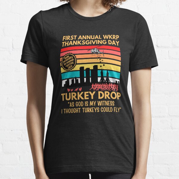 Thanksgiving Wkrp Turkey Drop Essential T-Shirt