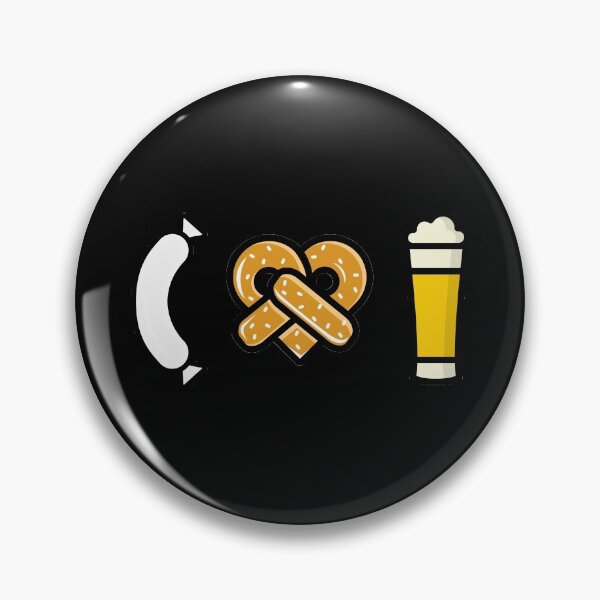 Item preview, Beer pretzel Weisswurst "I love Weizen" Bavarian designed and sold by Branjos.