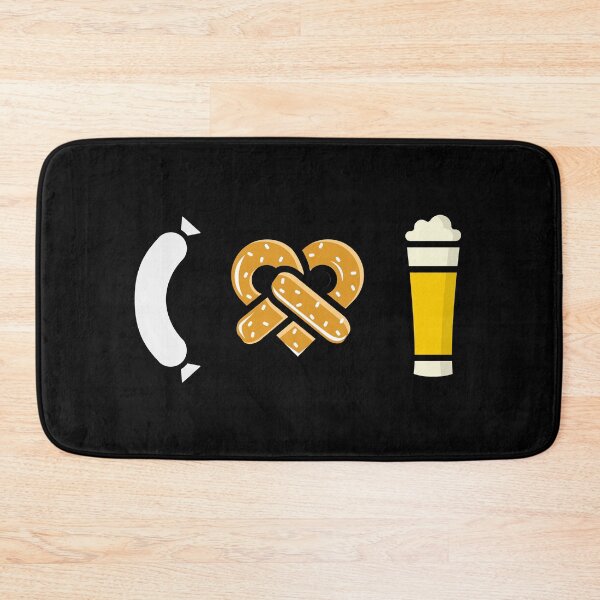 Item preview, Beer pretzel Weisswurst "I love Weizen" Bavarian designed and sold by Branjos.