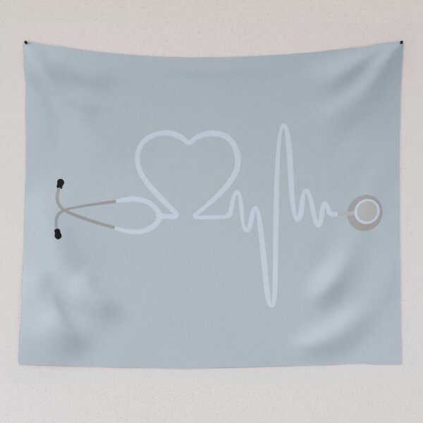 Item preview, Blue Stethoscope Heartbeat designed and sold by AJ27.