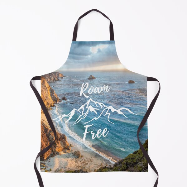 Item preview, Roam Free California West Coast Hwy 1 Big Sur Text Photo Ocean Coast Design designed and sold by fineartprints1.