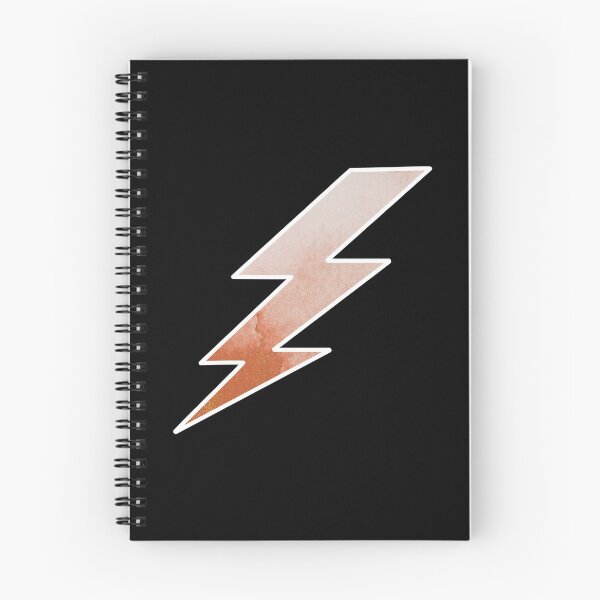 Item preview, Orange watercolor lightning bolt  designed and sold by PixelCookieDsgn.