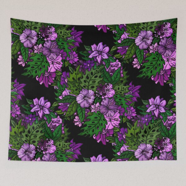 Item preview, Hawaii, pattern, pattern, hawaiian shirt, hibiscus, flower, blossom, designed and sold by atelier-vladi.