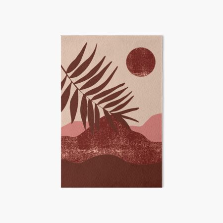 pink and red desert Art Board Print