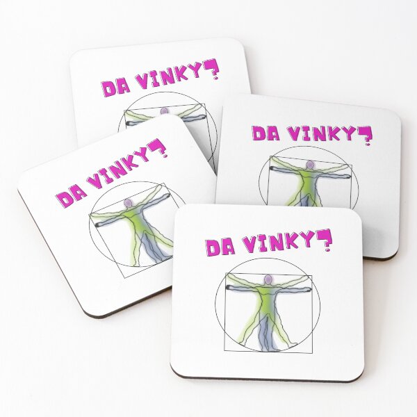 Item preview, Da Vinky? Vitruvian Man Meme Pink designed and sold by LuckyKermit.