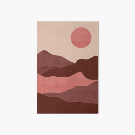 pink and red landscape Art Board Print