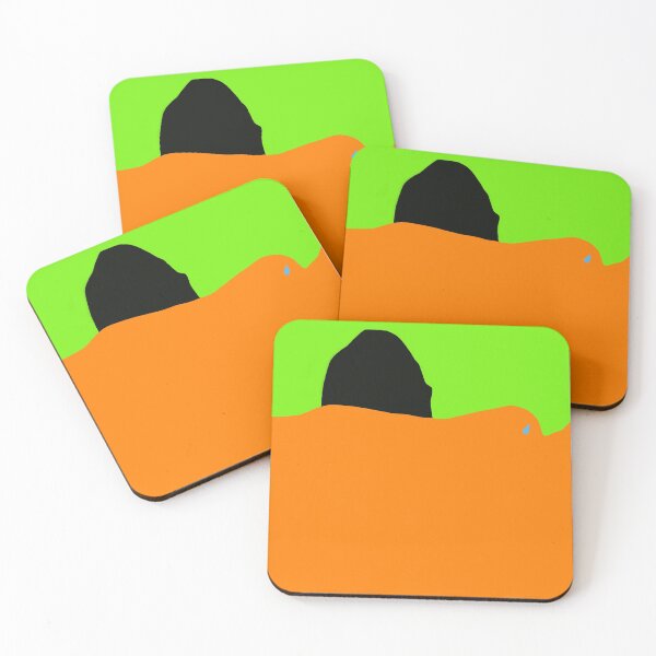 superior -by the Monsters Art Project Coasters (Set of 4)