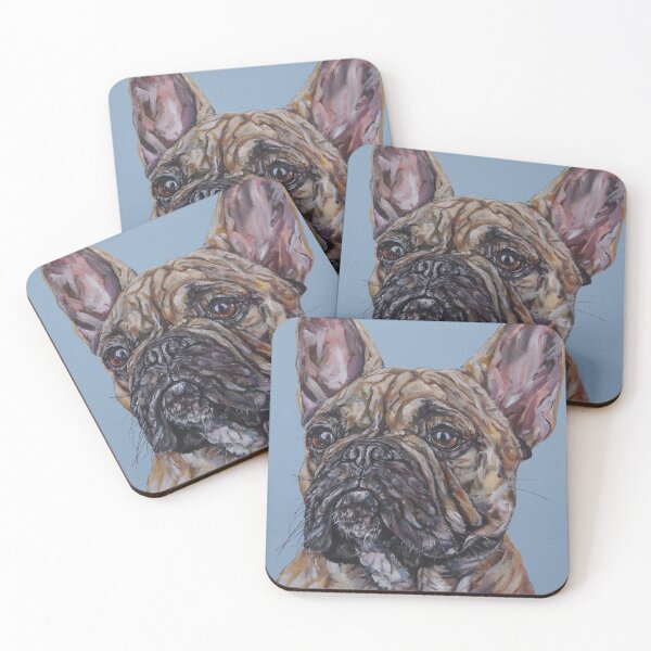 Item preview, Le Woof Woof. French bulldog, dog painting art by award-winning UK artist Sam Fenner designed and sold by SamFennerArt.