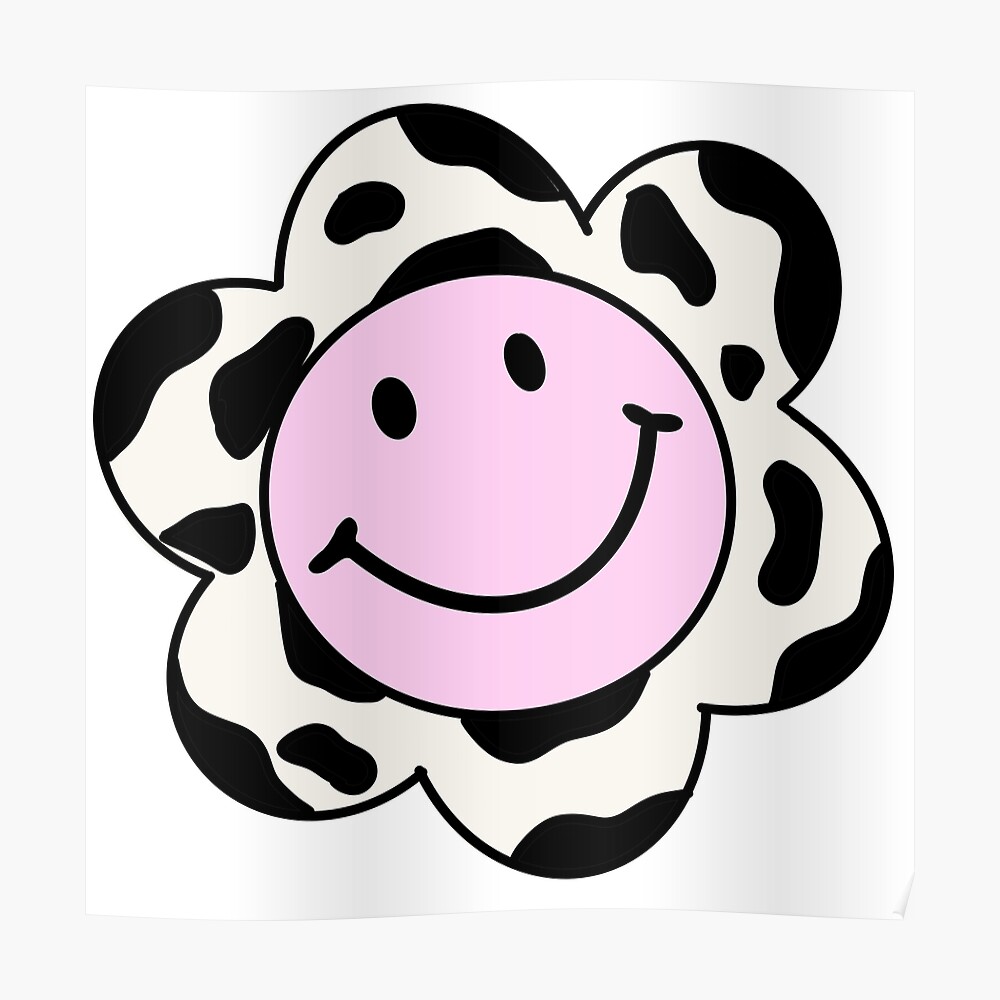 Indie Cowprint Flower Mask By Sistermoiyaa Redbubble