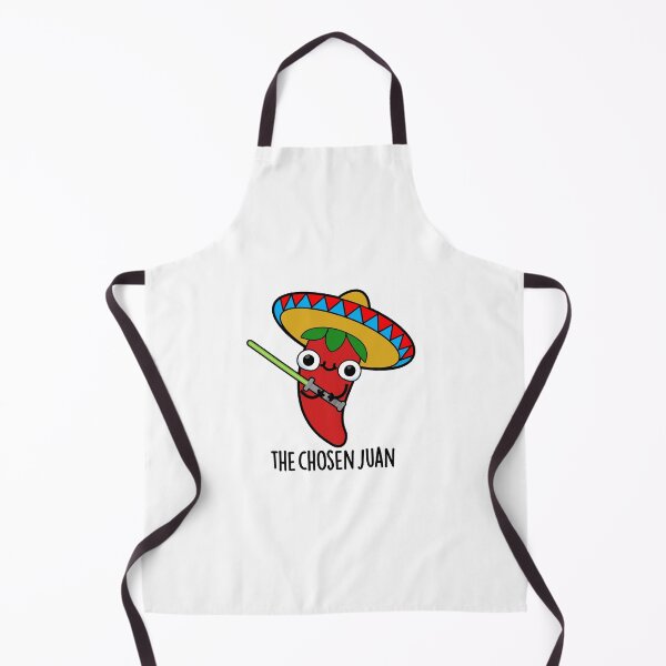 Item preview, The Chosen Juan Cute Mexican Chili Warrior Pun designed and sold by punnybone.
