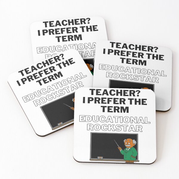 Item preview, Teacher? I Prefer The Term Educational Rockstar designed and sold by LuckyKermit.